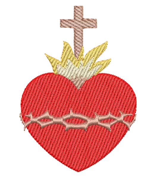 Matriz de Bordado Sagrado Coração